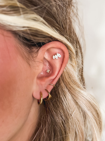 Boucles d'oreilles Debby - Doré