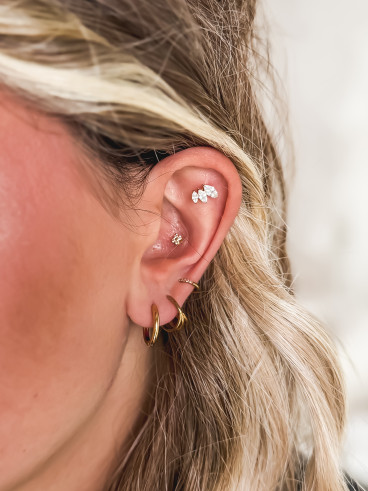 Boucles d'oreilles Debby - Doré