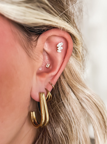 Boucles d'oreilles Mayna - Doré