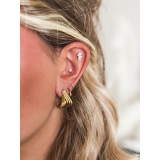 Boucles d'oreilles Koralie - Doré