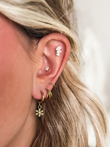 Boucles d'oreilles Kristelle - Doré