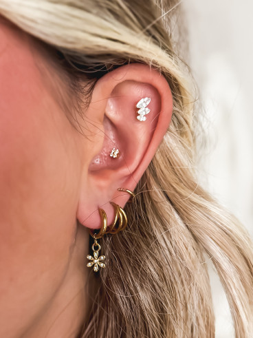 Boucles d'oreilles Kristelle - Doré