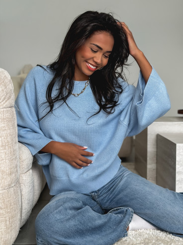 Pull Nadège - Bleu ciel