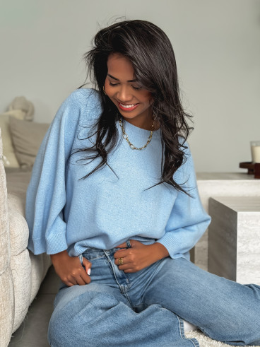 Pull Nadège - Bleu ciel