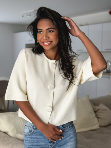 Gilet Anissa - Ecru
