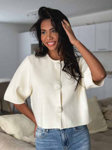 Gilet Anissa - Ecru
