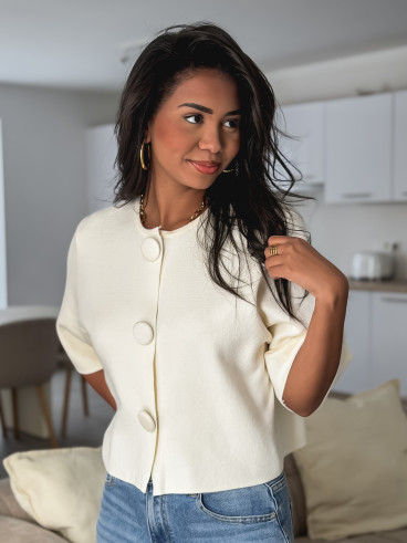 Gilet Anissa - Ecru
