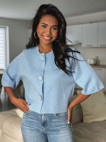 Gilet Anissa - Bleu ciel