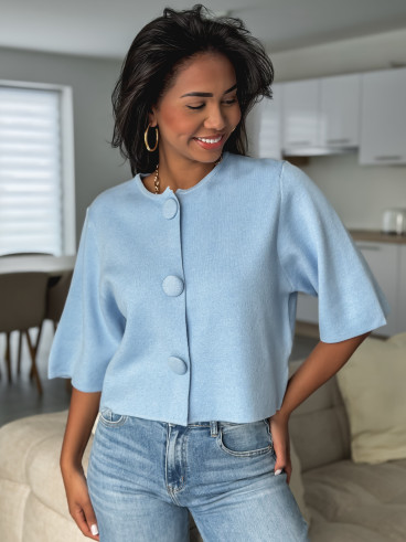 Gilet Anissa - Bleu ciel