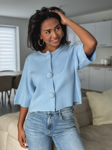 Gilet Anissa - Bleu ciel