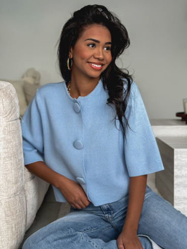 Gilet Anissa - Bleu ciel