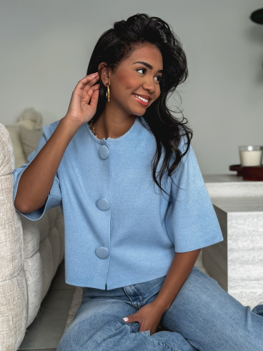 Gilet Anissa - Bleu ciel