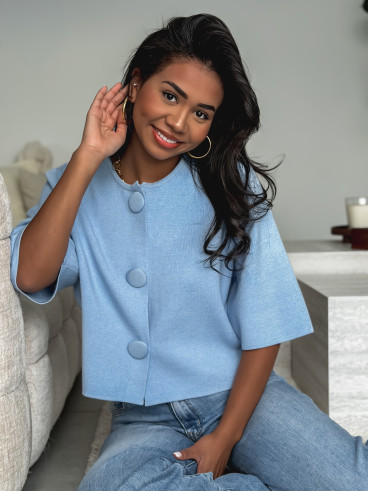 Gilet Anissa - Bleu ciel