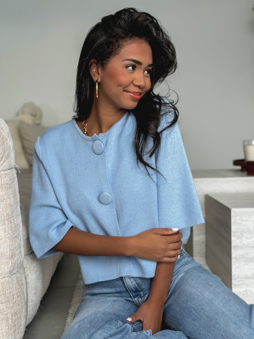 Gilet Anissa - Bleu ciel