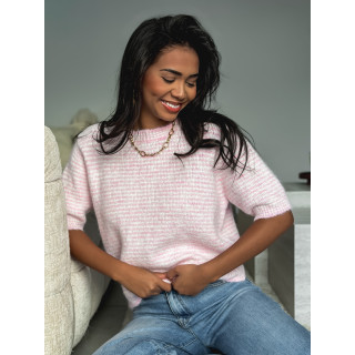 Pull ligné juliana - Rose