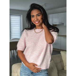 Pull ligné juliana - Rose