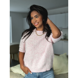 Pull ligné juliana - Rose