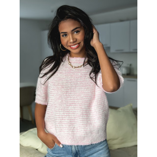 Pull ligné juliana - Rose