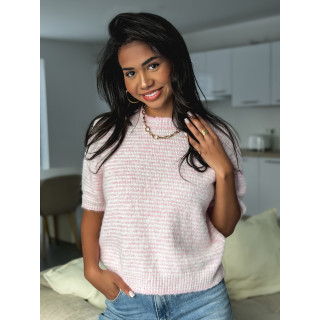 Pull ligné juliana - Rose