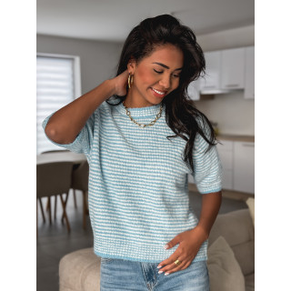 Pull ligné Juliana - Bleu