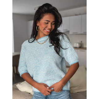 Pull ligné Juliana - Bleu