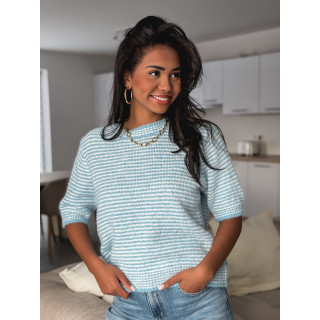 Pull ligné Juliana - Bleu