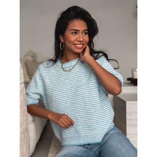 Pull ligné Juliana - Bleu