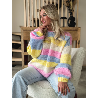 Pull ligné Andréanne - Multicolore