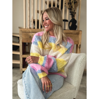 Pull ligné Andréanne - Multicolore