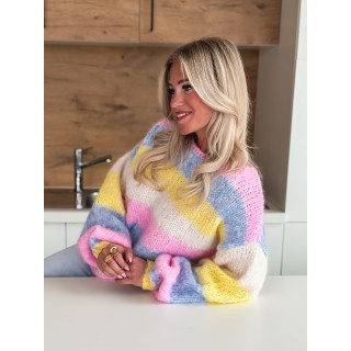 Pull ligné Andréanne - Multicolore