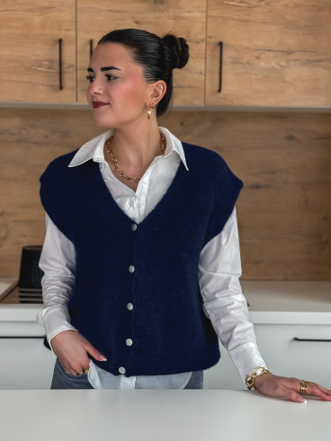 Gilet sans manches Arielle - Bleu marine