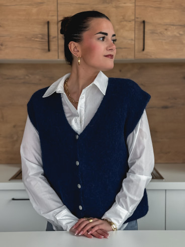Gilet sans manches Arielle - Bleu marine