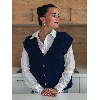 Gilet sans manches Arielle - Bleu marine