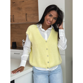 Gilet sans manches Arielle - Jaune