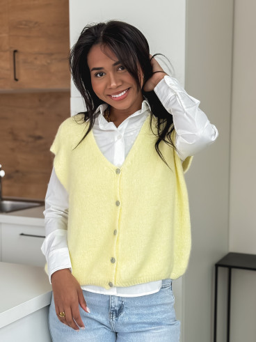 Gilet sans manches Arielle - Jaune