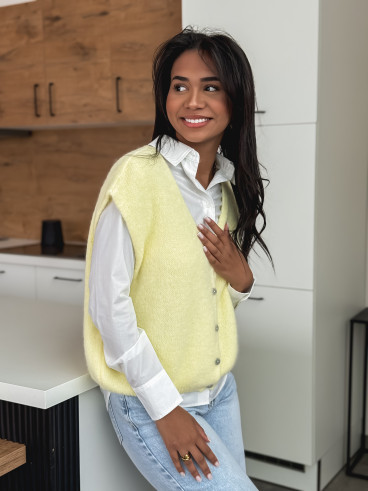 Gilet sans manches Arielle - Jaune