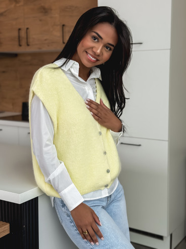 Gilet sans manches Arielle - Jaune
