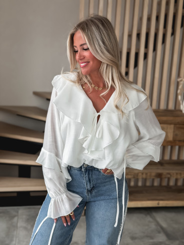 Blouse Gina - Blanc