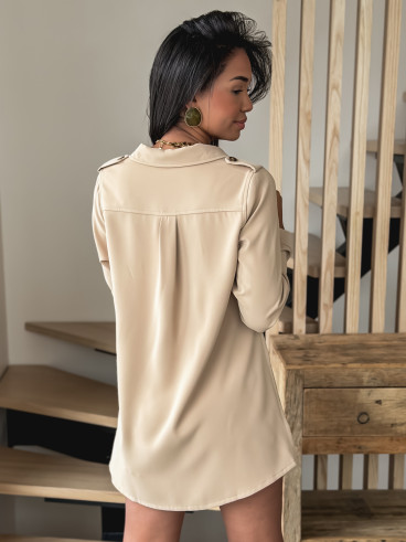 Combinaison short Malika - Taupe Combinaison short Malika - Taupe