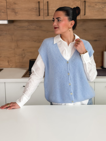 Gilet sans manches Arielle - Bleu ciel