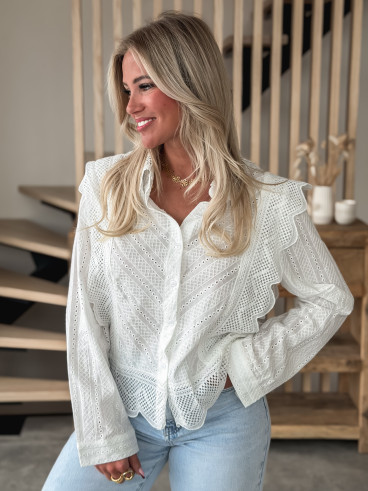 Chemisier Nalya - Blanc