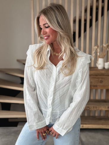 Chemisier Nalya - Blanc