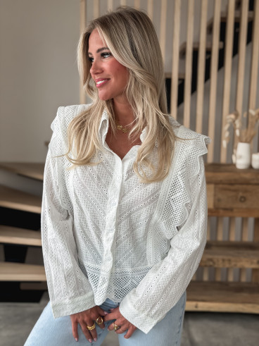 Chemisier Nalya - Blanc