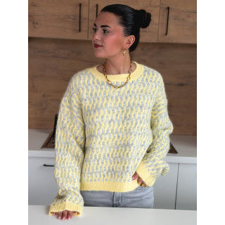 Pull à motifs Malie - Jaune