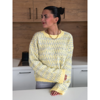 Pull à motifs Malie - Jaune