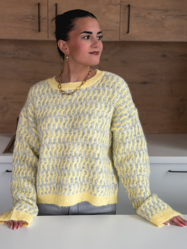 Pull à motifs Malie - Jaune