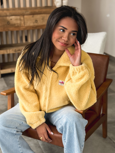 Gilet teddy Pinta - Jaune