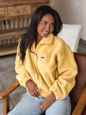 Gilet teddy Pinta - Jaune