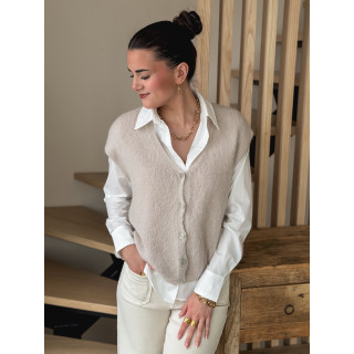Gilet sans manches Arielle - Beige