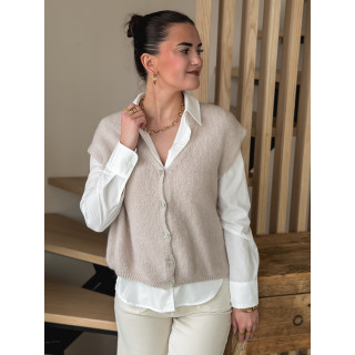 Gilet sans manches Arielle - Beige